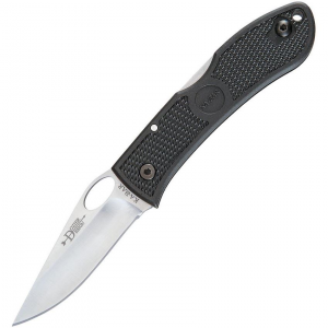 Ka-bar 4065 Dozier Precision Hunter Lockback Folding Pocket Clip Point Blade Knife with Black Checkered Zytel Handles