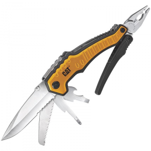 Caterpillar 980045 Multi Function Tool 9-in-1 Saw Linerlock Folding Pocket Knife
