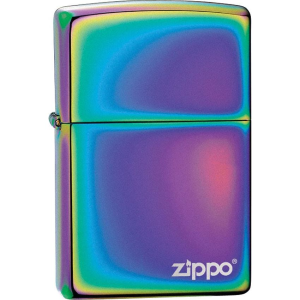 Zippo 19003 Zippo Logo Lighter with Spectrum Finish