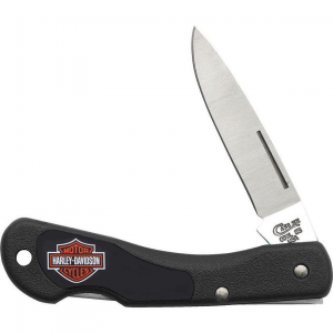 Case 52177 Mini Blackhorn Lockback Folding Pocket Knife with Black Zytel Handle