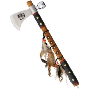 Frost 19601 Tomahawk Axe with Leather Wrapped Wood Handle