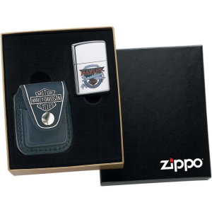 Zippo HDP6 Zippo Harley Leather Pouch Black