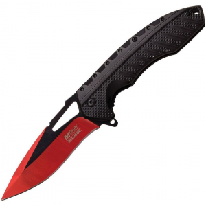 MTech A930RD Red Assisted Opening Drop Point Linerlock Folding Pocket Knife