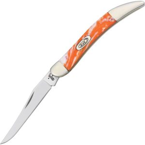 Case 910096TN Small Toothpick Tennessee Folding Pocket Knife with Tennessee Orage Corelon Handle