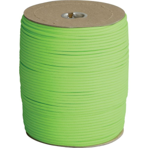 Parachute Cords 009S Neon Green 1,000 ft. Length Parachute Survival Nylon Cord