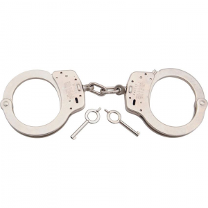 Smith & Wesson 100 Solid Nickel Smith & Wesson Handcuffs with Solid Nickel Construction