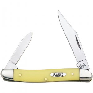 Case 109 Folding Pen Knife with Yellow Synthetic Handle