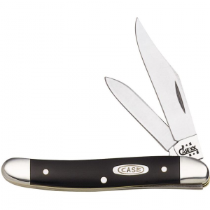Case 220 Two Blade Jack Folding Knife with Stainless Clip and Pen Blades