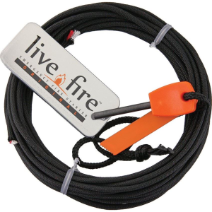 Live Fire 62 25 Feet Emergency Fire Starter Black