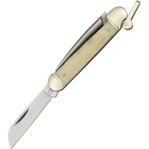 Rough Rider 577 Marlin Spike Folding Pocket Knife with White Bone Handle