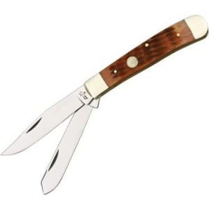 Frost 14312TPS Big Game Trapper Folding Pocket Knife with Tennessee Peach Seed Handle