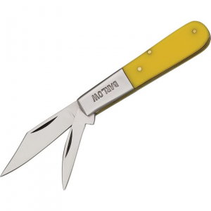 Pakistan 5023YW Barlow Folding Pocket Knife with Yellow Composition Handle