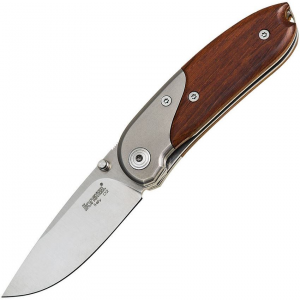 Lion Steel 8200ST Mini Santos Wood Lockback Folding Pocket Knife