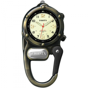 Dakota 3821 Mini Clip Microlight Water Resistant to 100 feet. Integrated Attachment Clip Watch