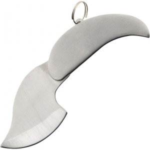 Pakistan SS0007 Silver Leaf Kinfe with BrUShed Stainless Handle