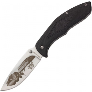 Browning 0501 Browning Auto-5 Linerlock Knife with Black FRN Handle