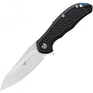 Steel Will F2511 MODUS F25-11 Drop Point Linerlock Folding Pocket Knife with Black Textured FRN Handle