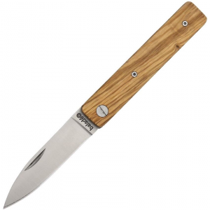Baladeo O331 Papagayo Folder Knife with Grooved Olive Wood Handle