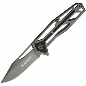 Schrade 1084283 Framelock Gray Titanium Coated Knife with Titanium Finish Stainless Handle