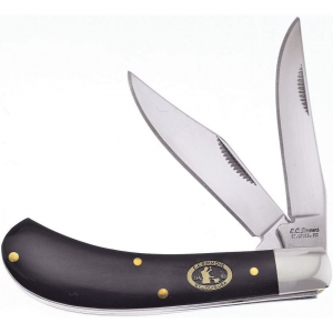 Frost ECS528CBH E. C. Simmons Saddlehorn Knife with Buffalo Horn Handle