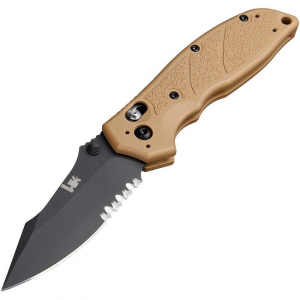 Heckler & Koch 54153 Exemplar Pivot Lock Knife with Dark Earth G10 Handle