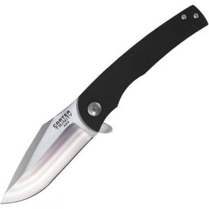 Ontario 8877 Carter Trinity Framelock AUS-8 Blade Knife with Black G10 Front and Stainless back Handle
