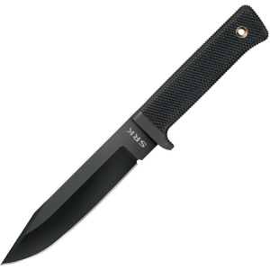 Cold Steel 49LCK SRK Fixed Blade Knife with Black Checkered Kray-Ex Handle