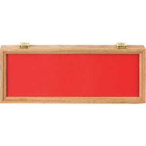 China Made M913 Oak And Glass Display Case Comes with Two Keys