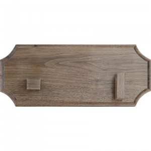 Display Cases 5 Walnut Bowie Wall Plaque Includes Brackets for Wall Hanging