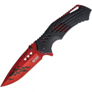 Wild Boar 1022 Linerlock Black/Red Assisted Opening