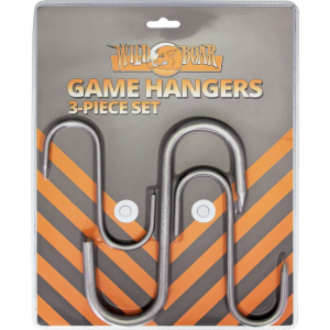 Wild Boar 1024 Game Hangers with Three Metal Hooks (Small, Medium, Large) - 3 PC