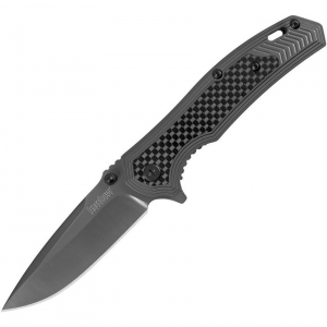 Kershaw 8310 Fringe Framelock Assisted Opening Drop Point Blade with Black TiCN Stainless Handle