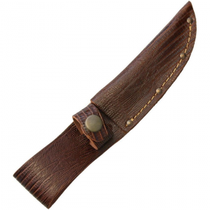 Sheaths 1180 Fits up to 4 Inch Lizard Pattern Fixed Blade Belt Sheath with Leather Construction
