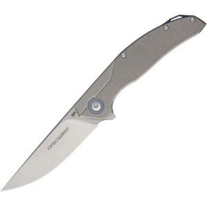 Viper 5968TI Orso Linerlock Ti Bohler Stone Washed Blade Knife with Titanium Stone Washed Handle