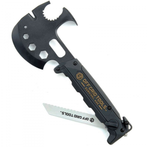 Off Grid Tools S500 Survival 420 Stainless Axe with Black ABS Handle