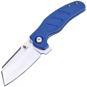 Kizer V3488A3 Mini C01C Linerlock Satin Finish VG-10 Stainless Wharncliffe Blade Knife with Blue G-10 Handle