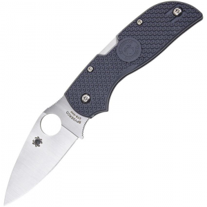 Spyderco 152PGY Chaparral Lockback Folding Knife with Gray Textured FRN Handle