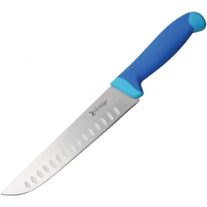 Elk Ridge 20005HF 20005HF Fixed Blade Knife with Blue Rubberized Nylon Handle