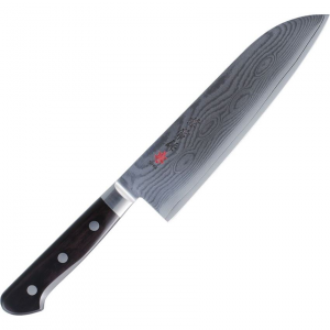 Kanetsune 103 Santoku Knife with Black Wood Handle