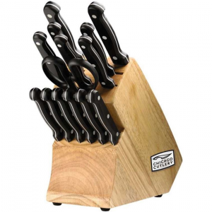 Chicago 01034 Essentials 15 Piece Block Set with Black Polymer Handle