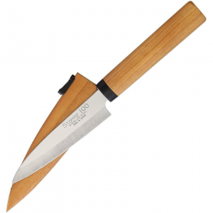 Kanetsune 075 ST-100 Fruit Knife with Wild Cherry Wooden Handle
