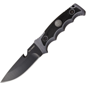 Tac Force FIX005GY Tactical Drop Point Fixed Blade Knife with Gray Nylon Handle