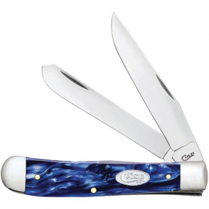 Case 23431 Trapper Knife with Sparxx blue Kirinite Handle
