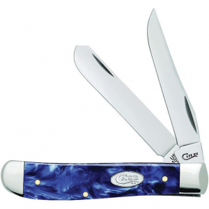Case 23432 Mini Trapper Knife with Sparxx blue Kirinite Handle
