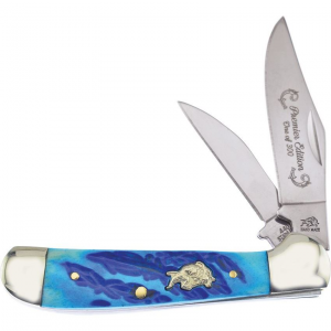 Frost BDG104DBJB Copperhead Knife Blue Bone Handle