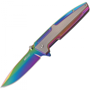 MTech A1098RB Framelock Assisted Opening Knife with Stainless Handle