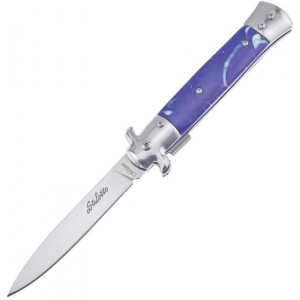 Frost ISM001BL Italian Stiletto Milano Folding Knife Blue Handles