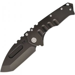 Medford Knives 012SPT30PV Praetorian Black Framelock Knife Black Handles