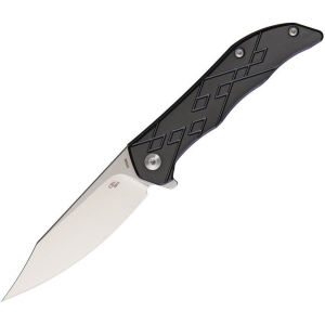 CH Knives 3008 Framelock Knife Black Handles