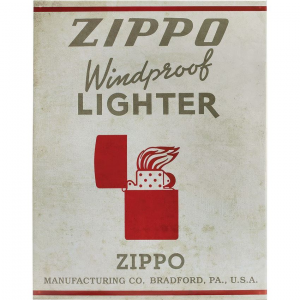 Zippo Lighters 142373 Tin Sign